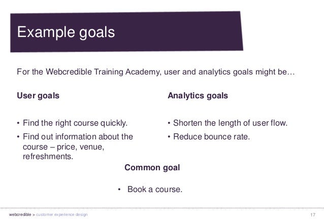 professional experience and goals