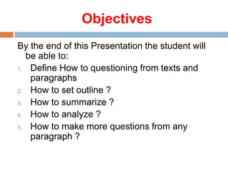 Interrogating the text , Critical thinking | PPTX