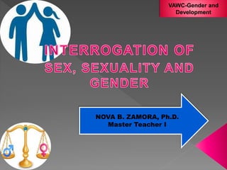 NOVA B. ZAMORA, Ph.D.
Master Teacher I
VAWC-Gender and
Development
 