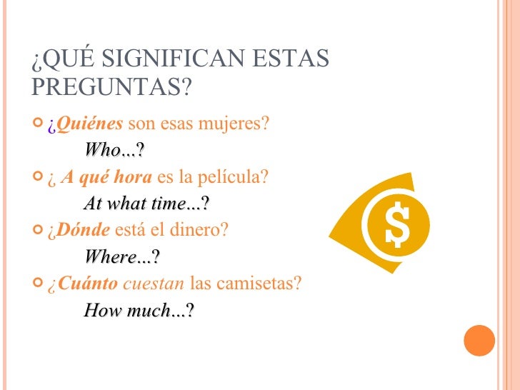 Interrogative Words And Que Vs Cual