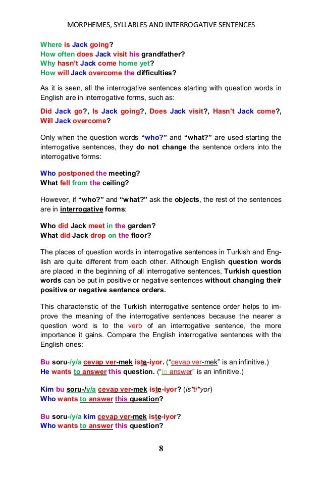 MORPHEMES, THEIR ALLOMORPHS AND SYLLABLES AND INTERROGATIVE SENTENCES…