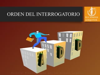 ORDEN DEL INTERROGATORIO
 