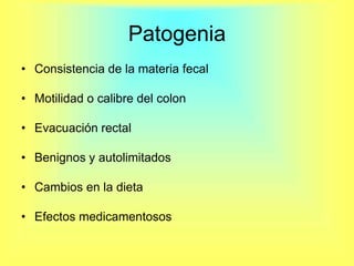 Motilidad: Tránsito intestinal acelerado