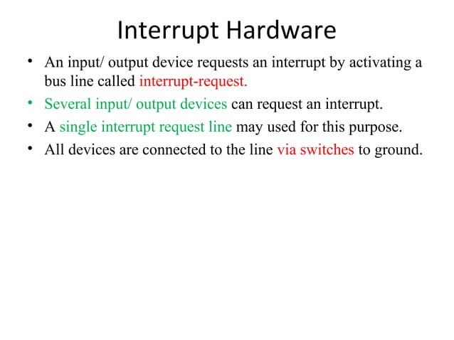 Interrupt | PPT | Operating Systems | Computer Software and Applications