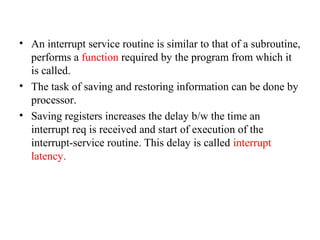 Interrupt | PPT | Operating Systems | Computer Software and Applications