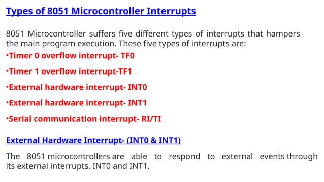 Interrupt in 8051 microcontrollers .pptx