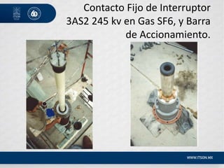 Contacto Fijo de Interruptor
3AS2 245 kv en Gas SF6, y Barra
de Accionamiento.
 
