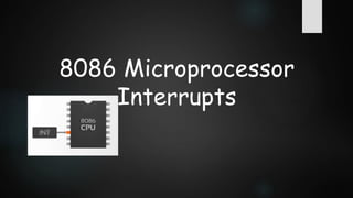 8086 Microprocessor
Interrupts
 