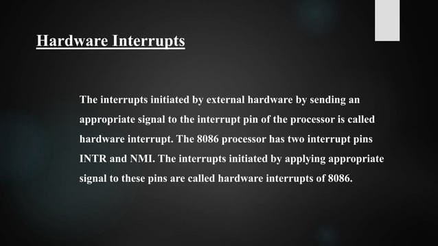Interrupts of 8086 | PPTX