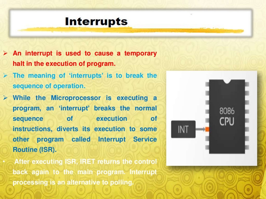 INTERRUPTS OF 8086 MICROPROCESSOR