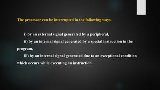 Interrupts 8086. Microprocessor interfacing | PPTX