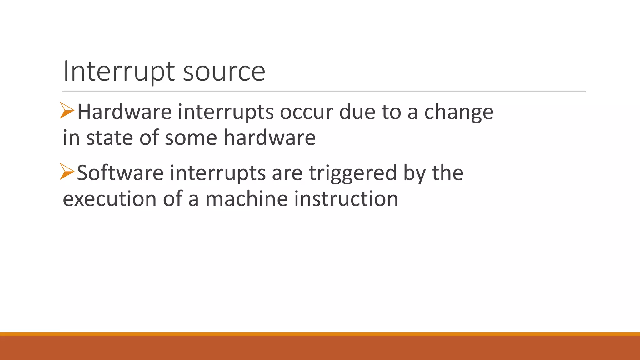 Interrupts and types of interrupts | PPTX