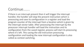 Interrupts and types of interrupts | PPTX
