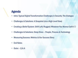 Shift Left Security – Guidance on embedding security for a Digital ...