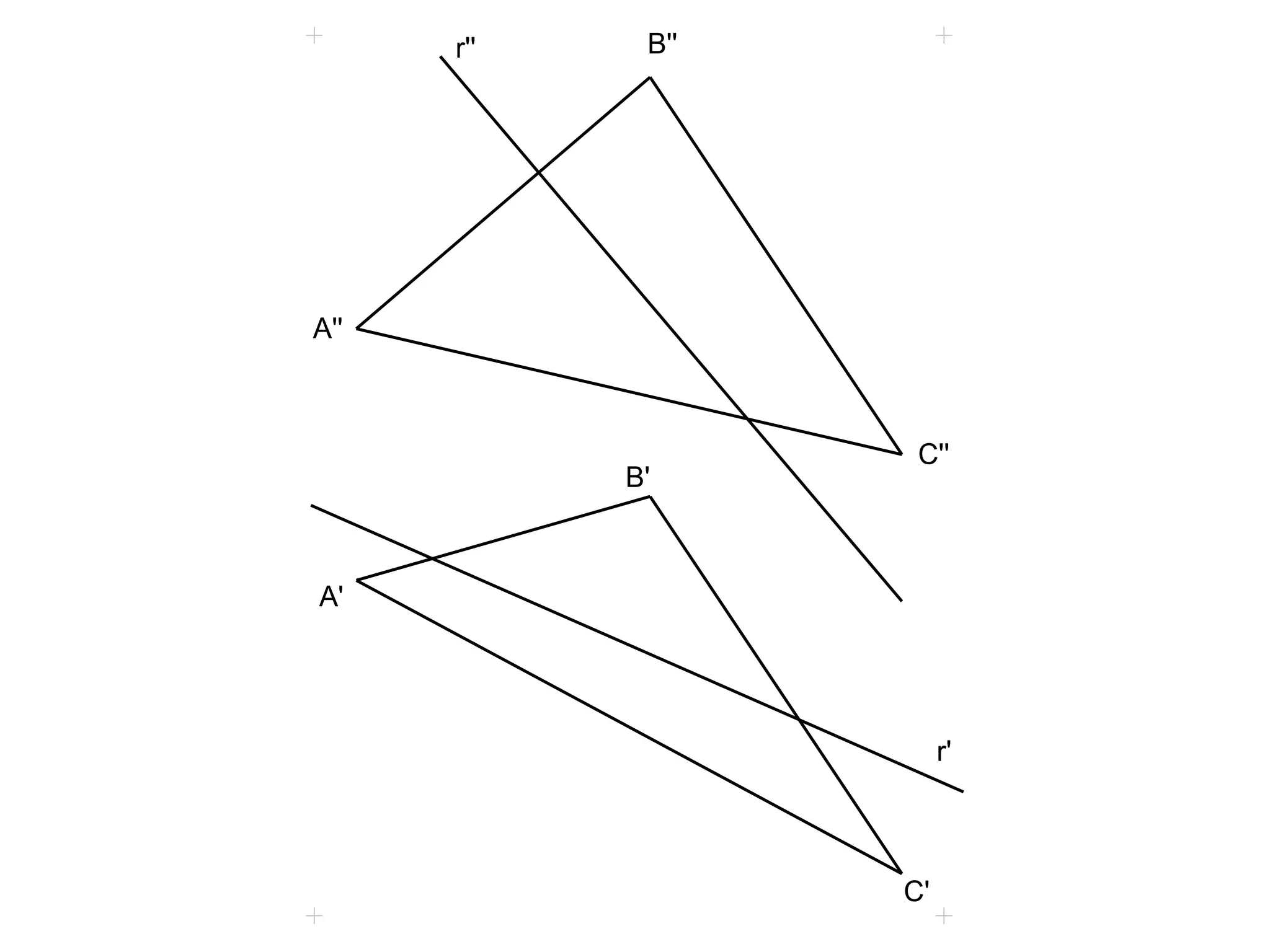 A''
A'
B''
B'
C''
C'
r''
r'