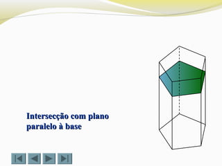 Intersecção com planoIntersecção com plano
paralelo à baseparalelo à base
 