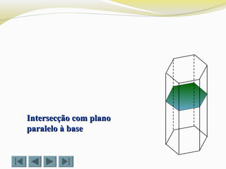 Intersecção com planoIntersecção com plano
paralelo à baseparalelo à base
 