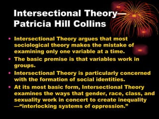 Intersectional Theory
