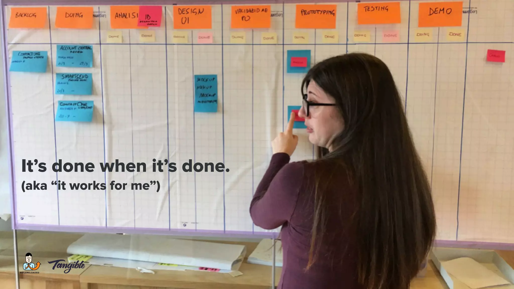 It’s done when it’s done.
(aka “it works for me”)
 