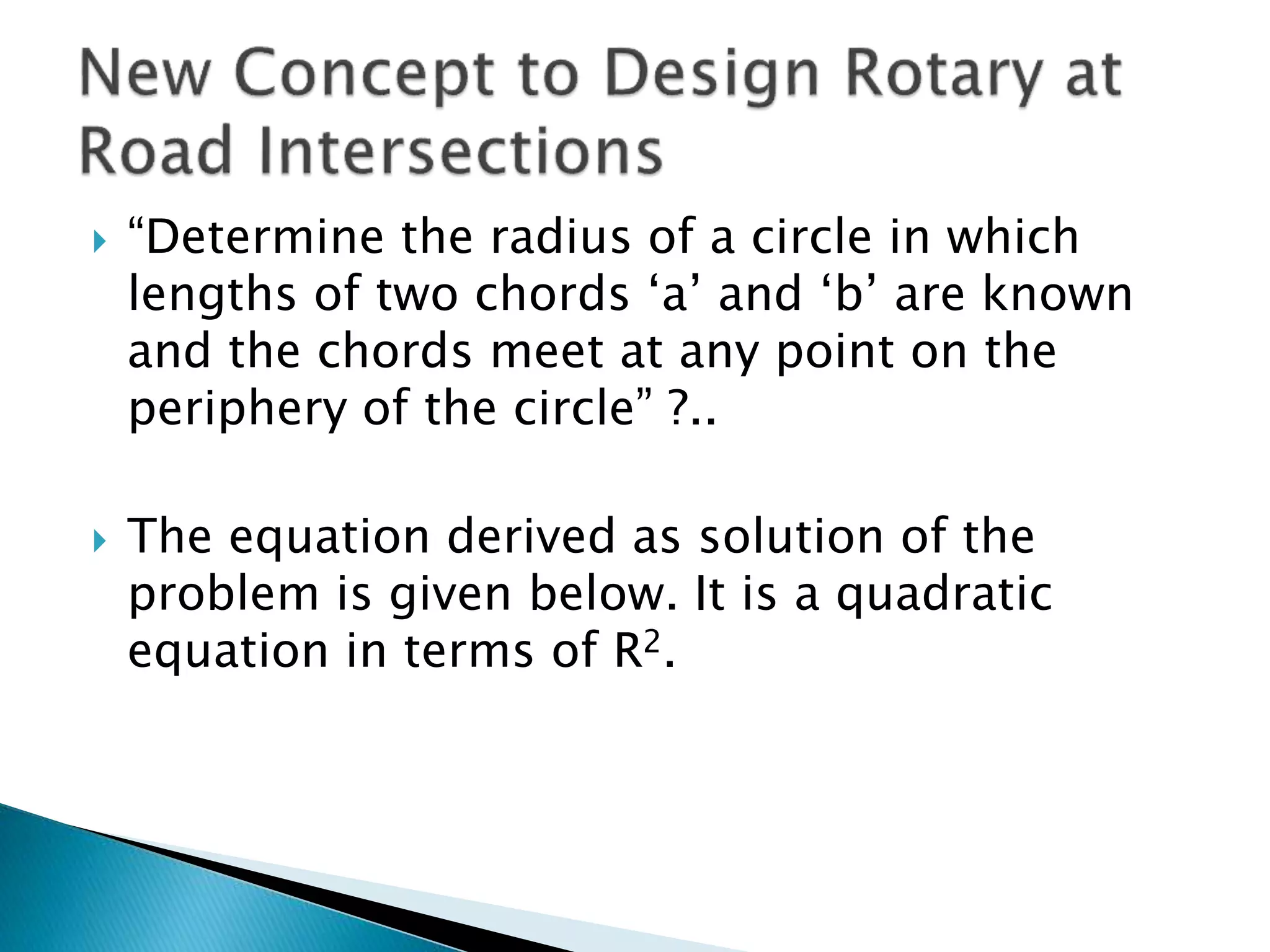 Intersection designs ppt | PPTX | Cycling | Sports