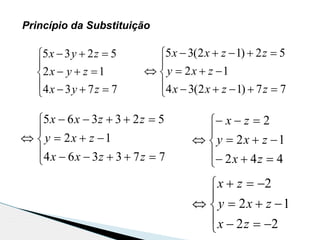 Princípio da Substituição








7734
12
5235
zyx
zyx
zyx









77)12(34
12
52)12(35
zzxx
zxy
zzxx









773364
12
523365
zzxx
zxy
zzxx









442
12
2
zx
zxy
zx









22
12
2
zx
zxy
zx
 