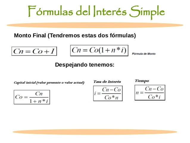Interés simple e interés compuesto