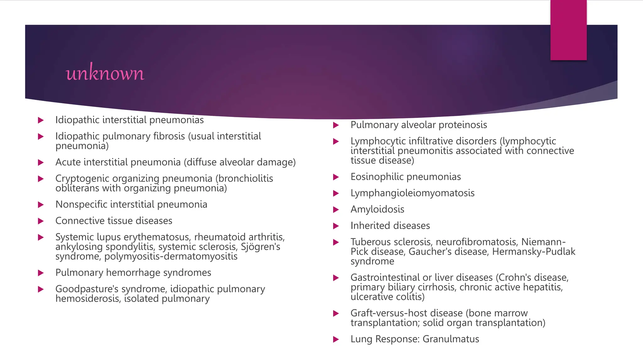 Cryptogenic Colitis interstial lung deases.pptx | Lung and Respiratory Health | Diseases ...
