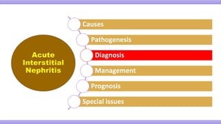Causes
Pathogenesis
Diagnosis
Management
Prognosis
Special issues
 