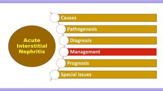 Causes
Pathogenesis
Diagnosis
Management
Prognosis
Special issues
 