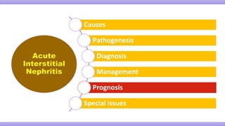 Causes
Pathogenesis
Diagnosis
Management
Prognosis
Special issues
 