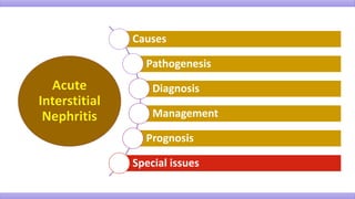 Causes
Pathogenesis
Diagnosis
Management
Prognosis
Special issues
 