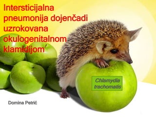 Intersticijalna
pneumonija dojenčadi
uzrokovana
okulogenitalnom
klamidijom
Domina Petrić
Chlamydia
trachomatis
 