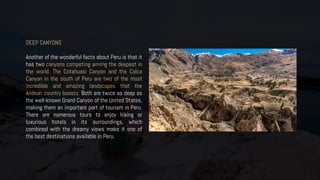 Intersting facts about Peru