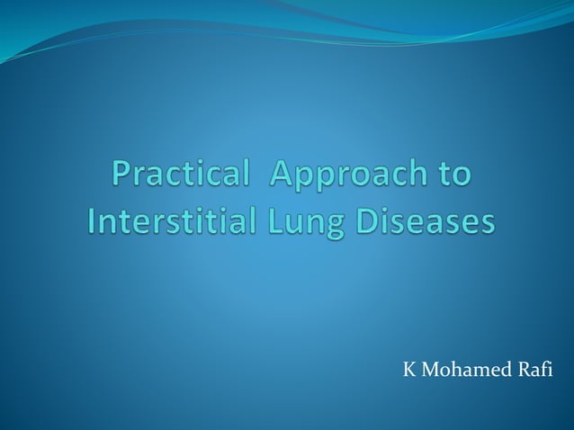 Interstitial lung-diseases | PPT