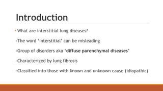 CLINICAL APPROACH TO INTERSTITIAL LUNG DISEASES | PPTX
