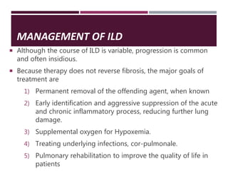 Interstitial Lung Diseases [ILD] Approach to Management | PPTX