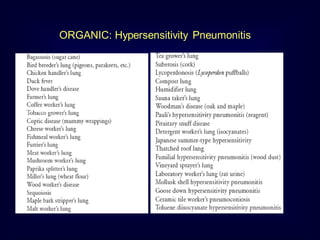 ORGANIC: Hypersensitivity Pneumonitis
 