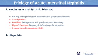 interstitial nephritis,acute and chronic | PPTX