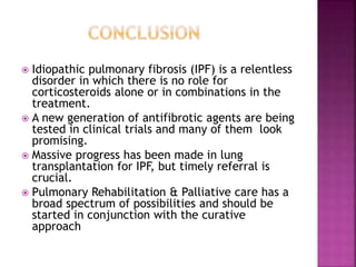 Interstitial pulmonary fibrosis | PPTX