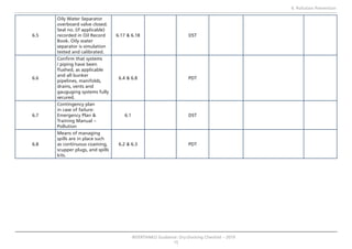 INTERTANKO GUIDANCE Dry-Dock Checklist-V2 | PDF