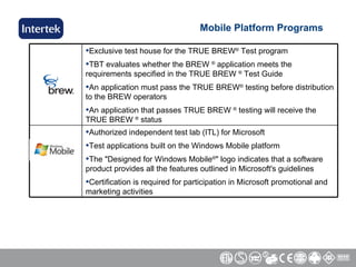 Intertek Testing Services Overview | PPT