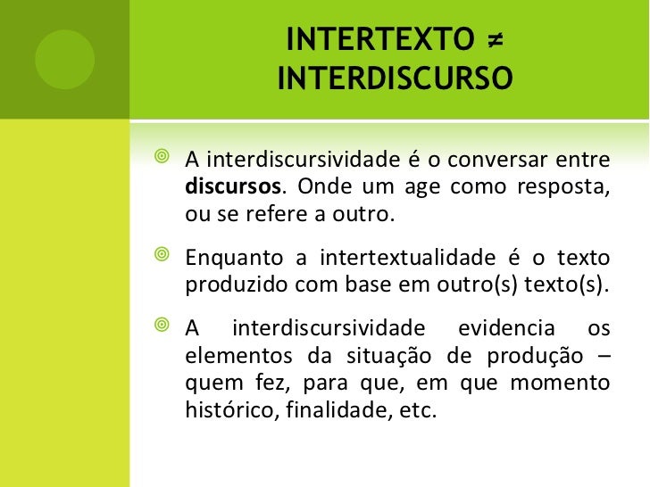 Intertexto E Intertextualidade – KYDS