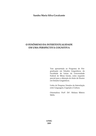 PDF) DAS MANIFESTAÇÕES SOCIAIS À SALA DE AULA: EXPLORANDO AS NOÇÕES DE  CONTEXTO E INTERTEXTUALIDADE