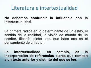 Intertextualidad ppt