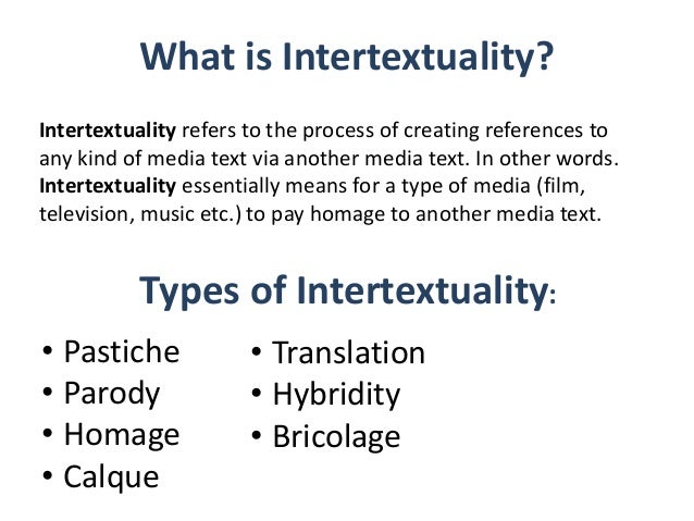 types of intertextuality in creative writing