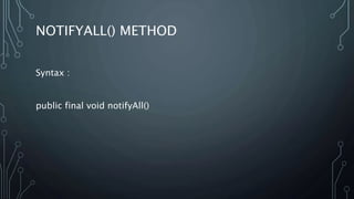 Inter - thread communication | PPTX