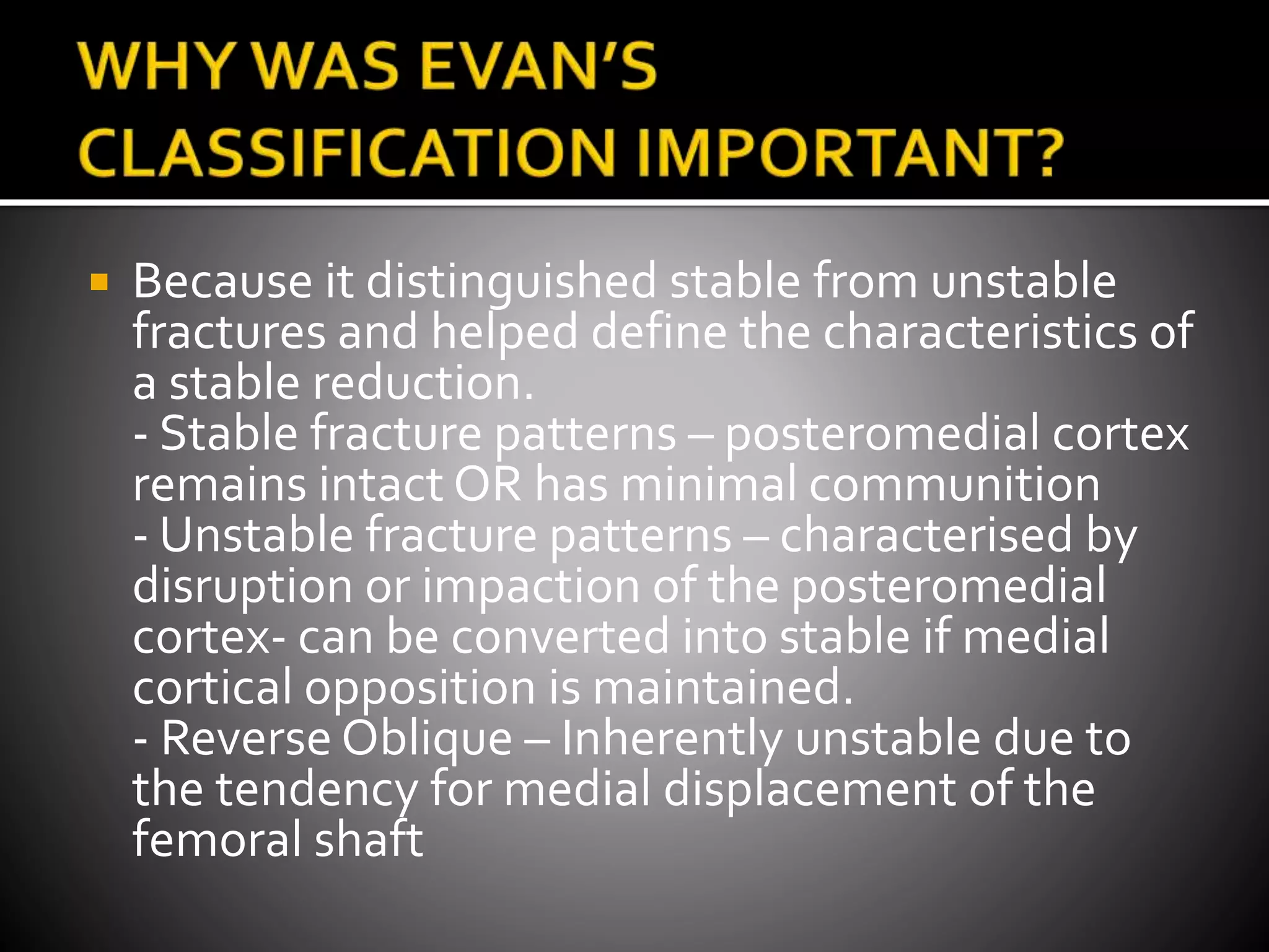 Intertrochanteric fractures of the femur | PPTX