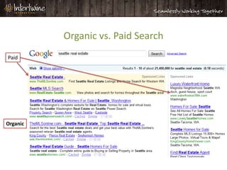 Organic vs. Paid Search
Paid




Organic
 