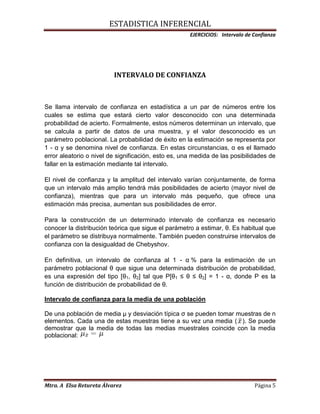 Intervalo de confianza, equipo