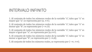 Intervalo de una variable | PPTX